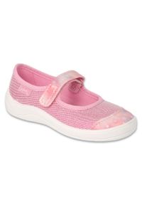 Befado obuwie dziecięce 208X050 różowe. Kolor: różowy