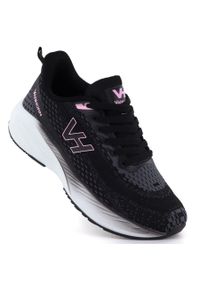 Półbuty sportowe lekkie czarne Vanhorn YW27308BK1. Okazja: na co dzień. Kolor: czarny. Materiał: tkanina. Sport: turystyka piesza #1