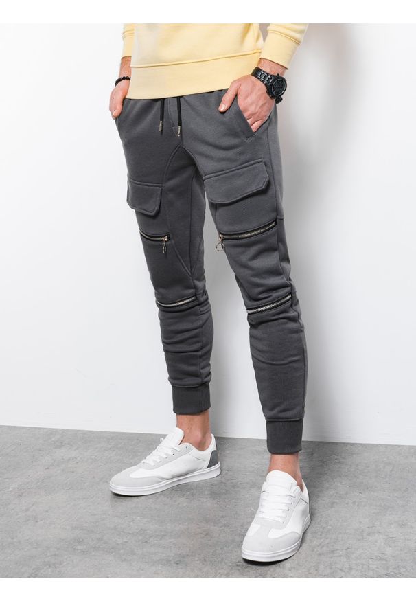 Szare spodnie Ombre Clothing