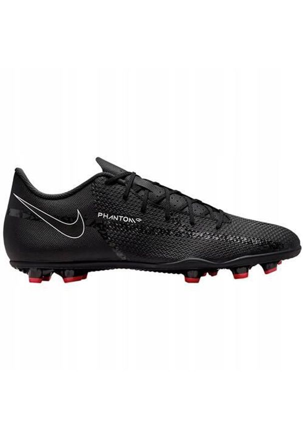 Buty piłkarskie męskie Nike Phantom Gt2. Zapięcie: sznurówki. Kolor: czarny. Materiał: materiał, syntetyk, tkanina. Szerokość cholewki: normalna. Sport: piłka nożna