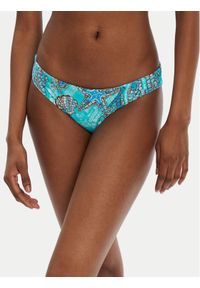 Seafolly Dół od bikini La Mer 40473-214 Turkusowy. Kolor: turkusowy. Materiał: syntetyk