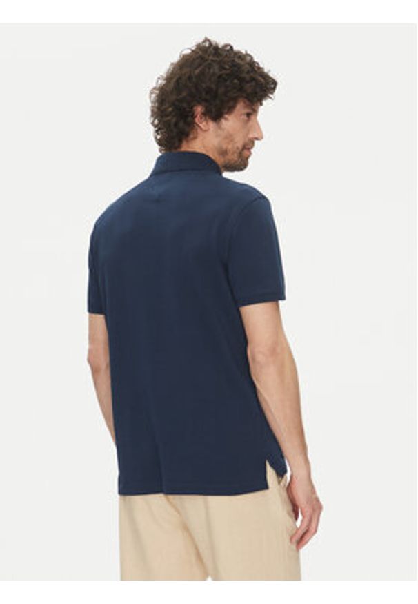 TOMMY HILFIGER - Tommy Hilfiger Polo 1985 MW0MW17770 Granatowy Regular Fit. Typ kołnierza: polo. Kolor: niebieski. Materiał: bawełna
