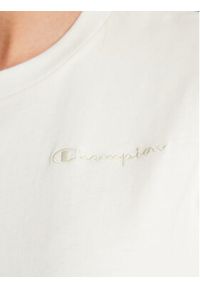 Champion T-Shirt Eco-Future 115669 Beżowy Custom Fit. Kolor: beżowy. Materiał: bawełna