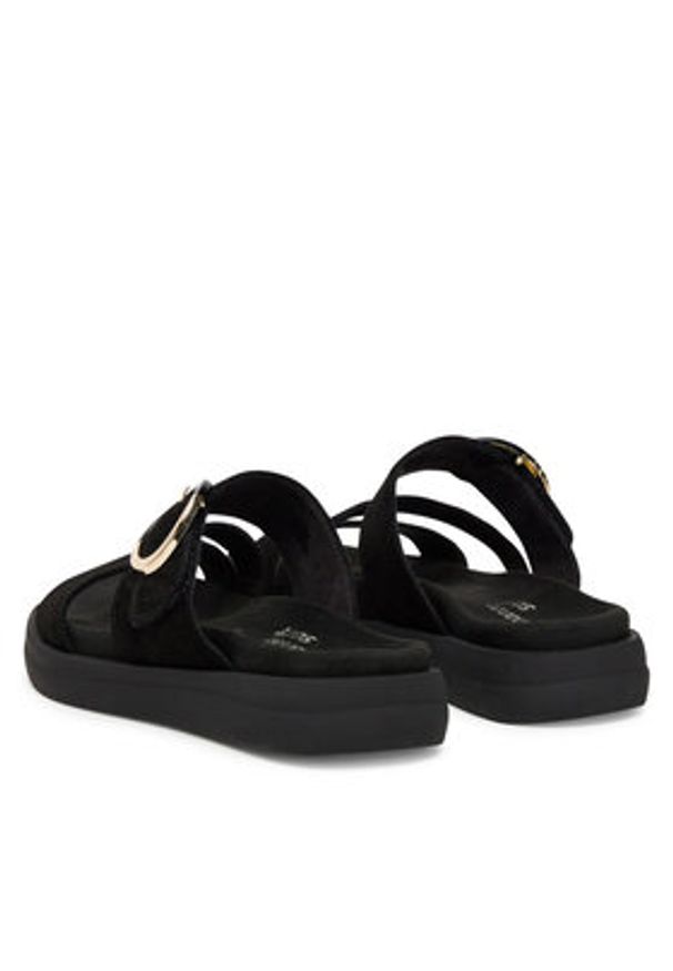 Remonte Klapki D2N53-02 Czarny. Kolor: czarny. Materiał: zamsz, skóra