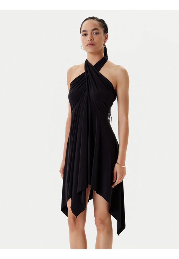NORMA KAMALI Sukienka koktajlowa KK1253PL213001 Czarny Slim Fit. Kolor: czarny. Materiał: syntetyk. Styl: wizytowy