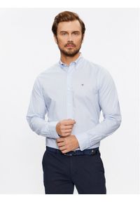 GANT - Gant Koszula Slim Poplin 3000102 Niebieski Regular Fit. Kolor: niebieski. Materiał: bawełna #1