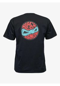 Koszulka bawełniana damska Black Diamond Rope Badge SS Tee. Kolor: czarny. Materiał: bawełna