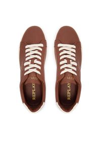 Replay - REPLAY Sneakersy GMZ7D.000.C0001L Brązowy. Kolor: brązowy. Materiał: skóra #4