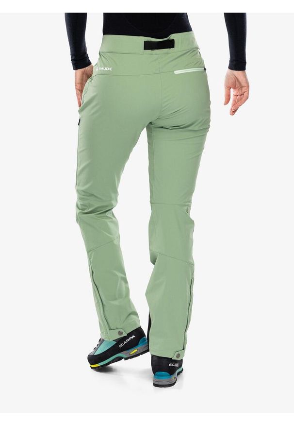 Spodnie softshell damskie Vaude Badile Pants II. Kolor: zielony. Materiał: softshell. Sezon: lato. Sport: turystyka piesza