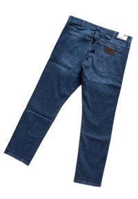 Wrangler - SPODNIE MĘSKIE WRANGLER LARSTON BASEMENT BLUE W18SHY32C. Stan: obniżony