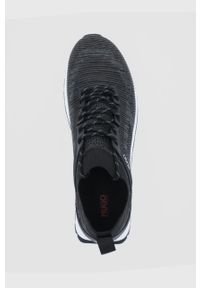 Hugo Buty 50459836.008 kolor czarny. Nosek buta: okrągły. Zapięcie: sznurówki. Kolor: czarny. Materiał: bawełna, materiał, guma, włókno #3