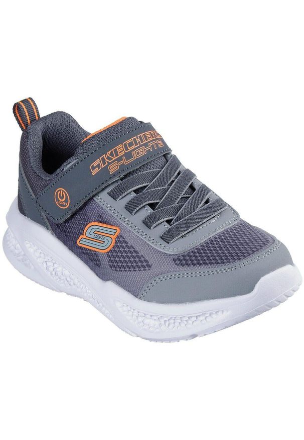 skechers - Adidasy Skechers Meteor-ligh, Dzieci. Kolor: szary. Materiał: materiał