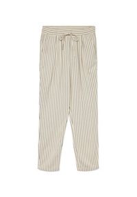 Vero Moda Spodnie materiałowe Jesmilo 10279691 Beżowy Regular Fit. Kolor: beżowy. Materiał: len #4