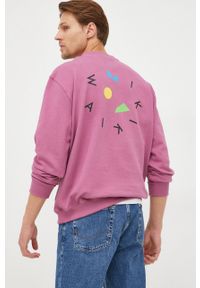 GAP bluza męska kolor fioletowy z nadrukiem. Kolor: fioletowy. Wzór: nadruk