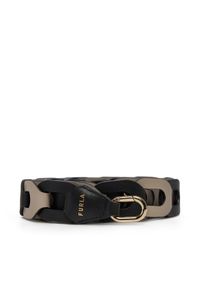 Furla Pasek Damski WK00297 BX3175 TON00 Czarny. Kolor: czarny. Materiał: skóra