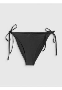 4f - 4F Dół od bikini damski - czarny XS. Kolor: czarny. Materiał: materiał #1