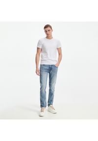 Reserved - Sprane jeansy o kroju slim - Niebieski. Kolor: niebieski #1