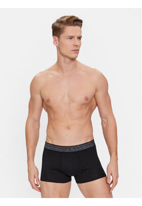 Guess Komplet 3 par bokserek U4RG33 K6YW0 Czarny. Kolor: czarny. Materiał: bawełna