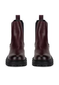 Jenny Fairy Botki HY60208-1 Bordowy. Kolor: czerwony. Materiał: materiał #2