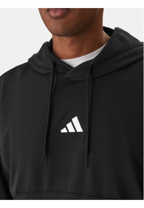 Adidas - adidas Bluza Essentials Feel Cozy JE3849 Czarny Regular Fit. Kolor: czarny. Materiał: bawełna