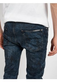 Les Hommes Jeansy | LKD320 512U | 5 Pocket Slim Fit Jeans | Mężczyzna | Niebieski. Kolor: niebieski. Wzór: aplikacja