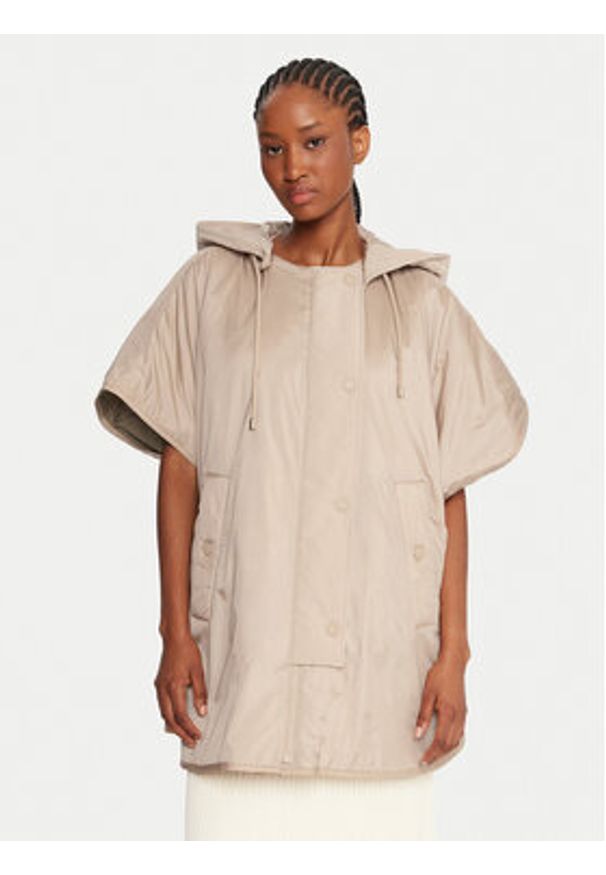 Weekend Max Mara Płaszcz przejściowy Riva 2525296011 Beżowy Relaxed Fit. Kolor: beżowy. Materiał: syntetyk