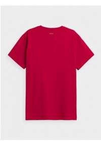 outhorn - T-shirt gładki męski. Materiał: materiał, bawełna, jersey. Wzór: gładki #6