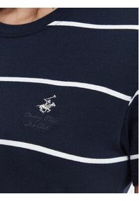Beverly Hills Polo Club T-Shirt P-SS26W-TS0162 Granatowy Regular Fit. Typ kołnierza: polo. Kolor: niebieski. Materiał: bawełna #3