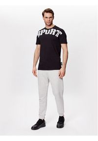 Plein Sport T-Shirt SACC MTK6031 SJY001N Czarny Regular Fit. Kolor: czarny. Materiał: bawełna. Styl: sportowy #5