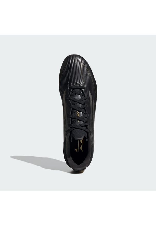 Adidas - Buty F50 League FG/MG. Kolor: czarny, szary, wielokolorowy, żółty. Materiał: materiał. Sport: piłka nożna