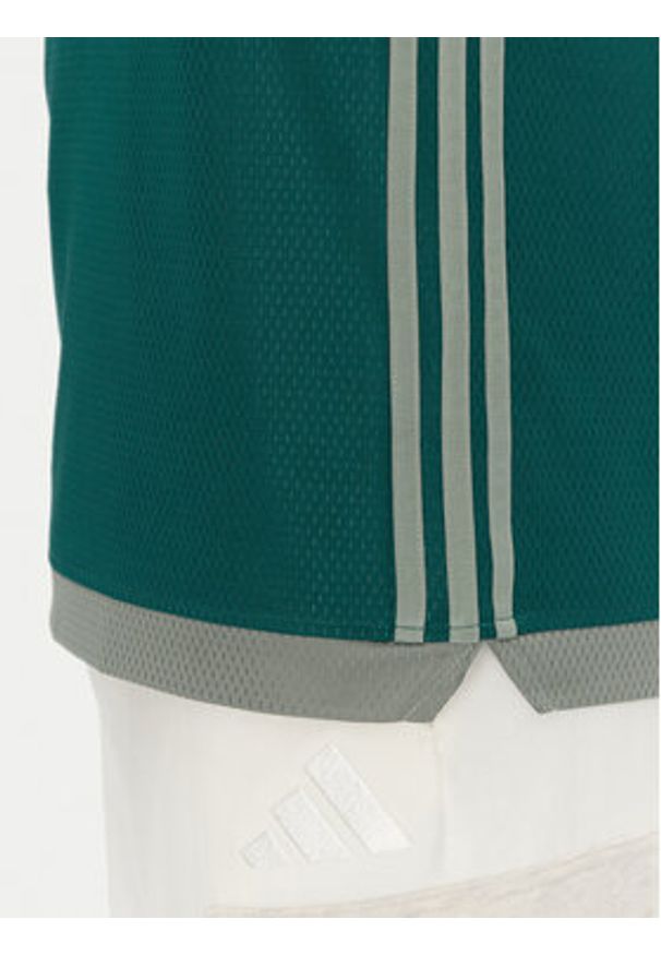Adidas - adidas Tank top adicolor Mock Eyelet JP1096 Zielony Oversize. Kolor: zielony. Materiał: syntetyk