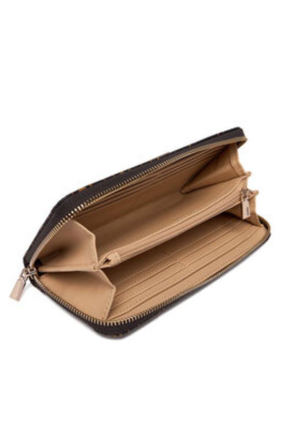 Guess Portfel Laurel II Slg SWSO74 59146 Brązowy. Kolor: brązowy. Materiał: skóra