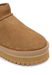 Tommy Jeans Śniegowce Tjw Flatform Snow Boot Suede EN0EN02841 Brązowy. Kolor: brązowy. Materiał: zamsz, skóra #5
