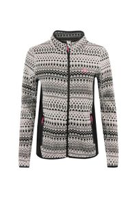 ZEAGLE - Sweter damski Leticia Athl. DPT – jasno-szary melanż, XL. Kolor: wielokolorowy, szary, biały. Wzór: melanż #1