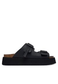 D.Franklin Klapki DFSH414004 Czarny. Kolor: czarny. Materiał: skóra #1