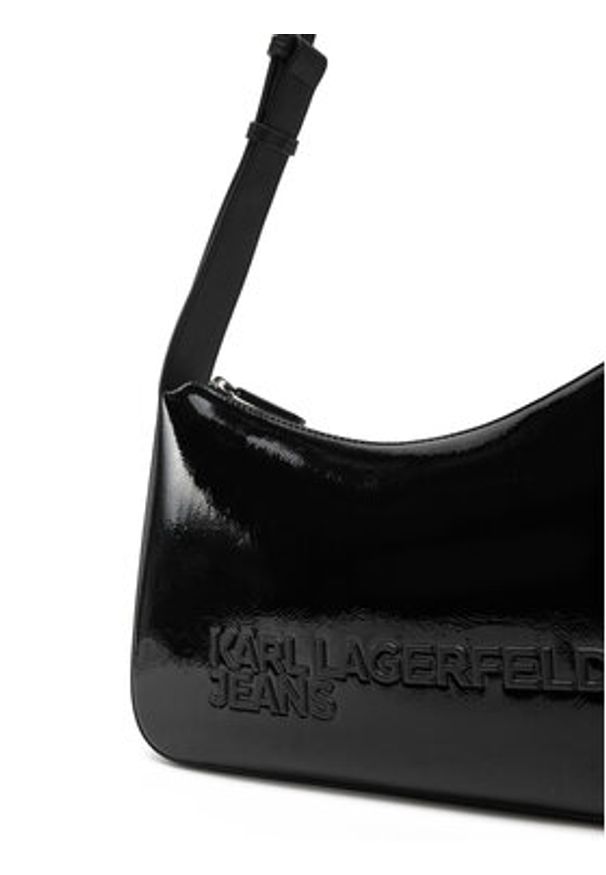 Karl Lagerfeld Jeans Torebka A1W30250 Czarny. Kolor: czarny. Materiał: skórzane
