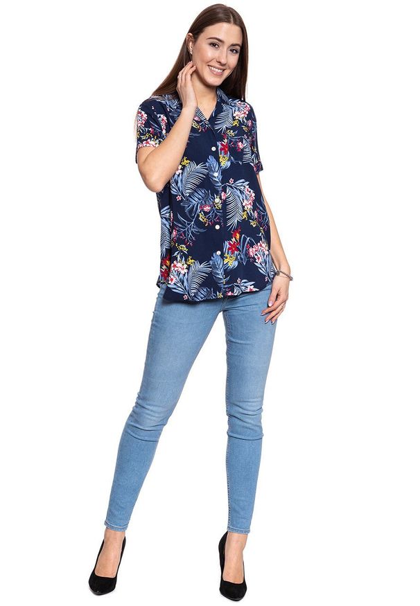 Mustang - KOSZULA DAMSKA MUSTANG Edda AOP Blouse 1009460 11708