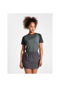 Koszulka damska Hummel Grid Game. Kolor: szary, wielokolorowy, brązowy. Sport: fitness, piłka nożna #1