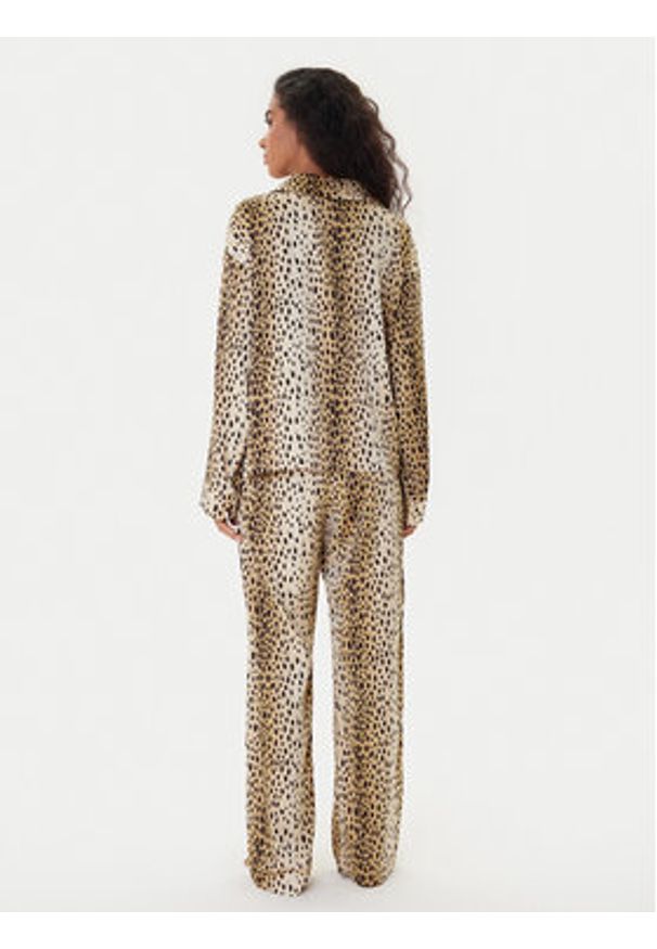 Juicy Couture Piżama JCLPJ225504 Beżowy Relaxed Fit. Kolor: beżowy. Materiał: syntetyk