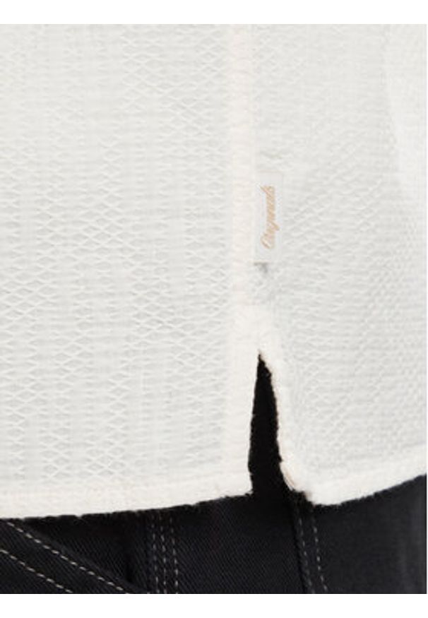 Jack & Jones Koszula Montauk 12293555 Kremowy Relaxed Fit. Kolor: kremowy. Materiał: bawełna