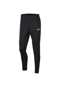 Nike - Męskie Dzianinowe Spodnie Do Biegania Park 20. Kolor: czarny. Materiał: dzianina