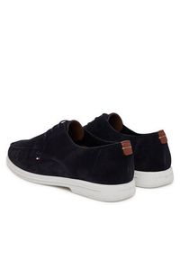 TOMMY HILFIGER - Tommy Hilfiger Mokasyny Moc T Derby FM0FM05495 Granatowy. Kolor: niebieski. Materiał: zamsz, skóra #3