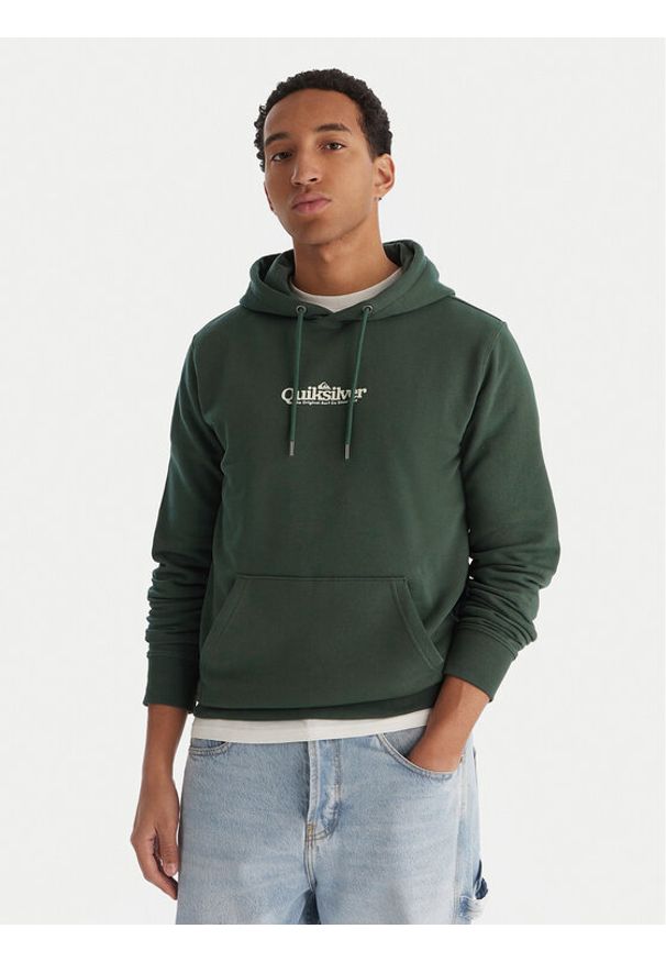 Quiksilver Bluza EQYFT05136 TKG Zielony Comfort Fit. Kolor: zielony. Materiał: bawełna