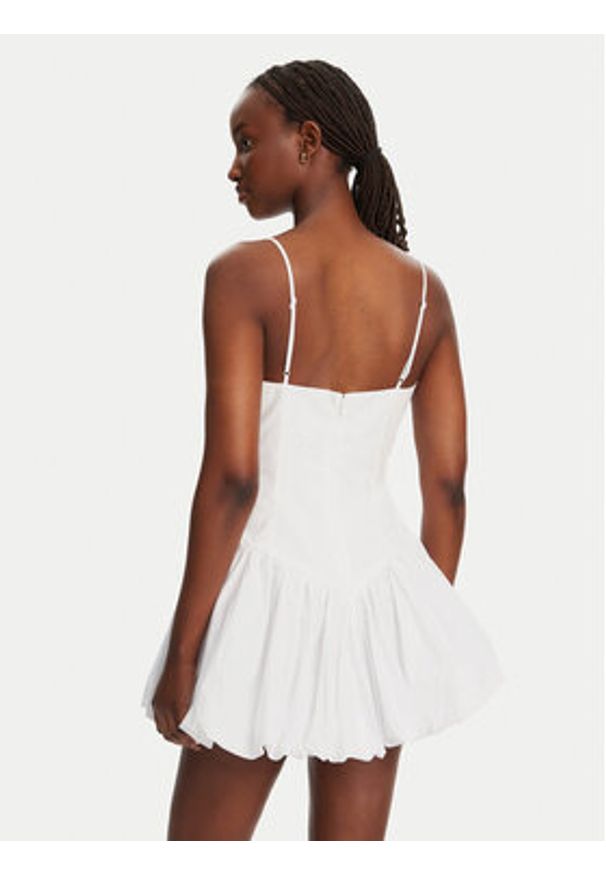 BARDOT - Bardot Sukienka koktajlowa Lissett Poplin 59794DB Biały Slim Fit. Kolor: biały. Materiał: bawełna. Styl: wizytowy