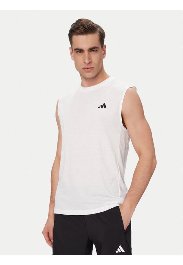 Adidas - adidas Koszulka techniczna Workout Essentials Feelready KD5424 Biały Regular Fit. Kolor: biały. Materiał: bawełna