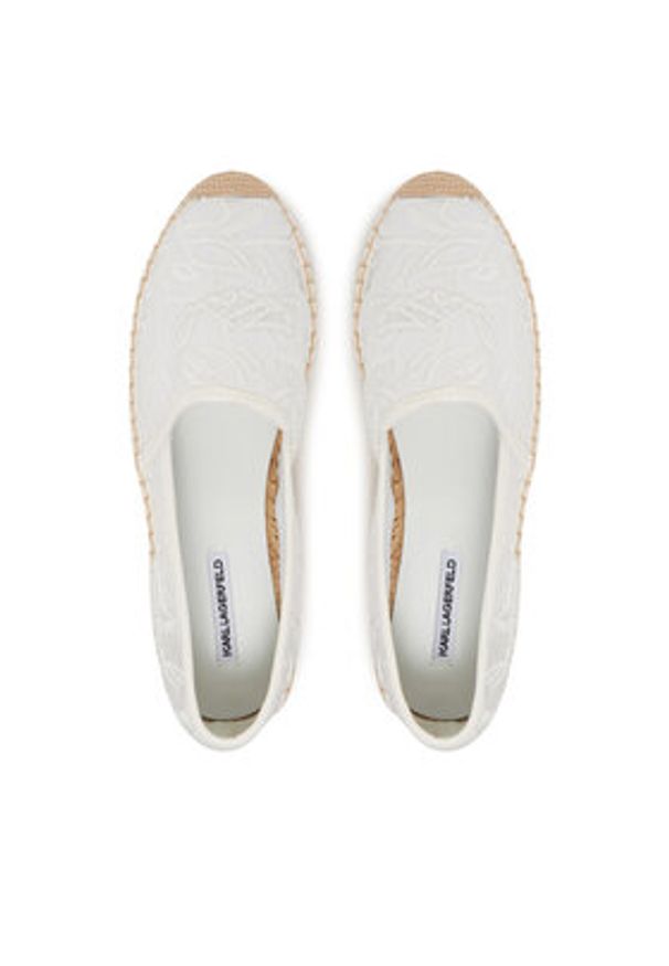 Karl Lagerfeld - KARL LAGERFELD Espadryle Kamini KL80121A Biały. Kolor: biały. Materiał: materiał