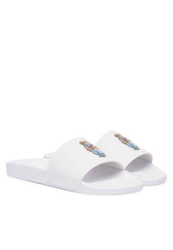 Polo Ralph Lauren Klapki Polo Bear Slide 809P09762001 Biały. Kolor: biały. Materiał: syntetyk