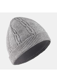 WEDZE - Czapka narciarska dla dzieci Wedze Torsades. Kolor: szary. Materiał: akryl, materiał. Sezon: zima. Styl: sportowy #1