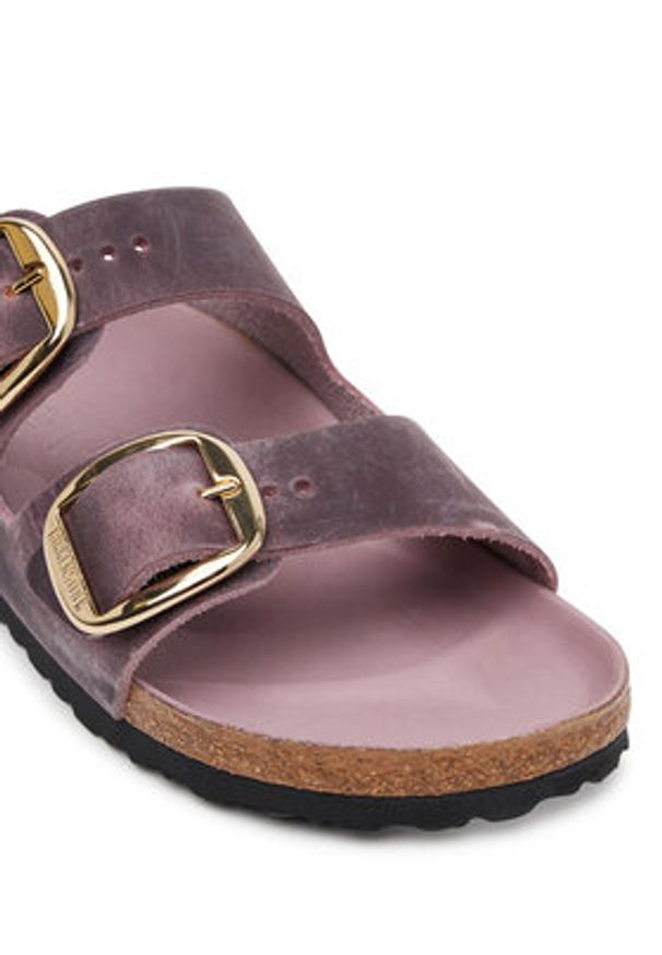 Birkenstock Klapki Arizona Big Buckle Hex 1029267 Fioletowy. Kolor: fioletowy. Materiał: skóra