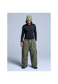 POEDERBAAS - Spodnie narciarskie - Unisex - Luźny krój - Park - Oliwkowo-zielone. Kolor: zielony. Materiał: poliester. Sezon: zima. Sport: narciarstwo #1